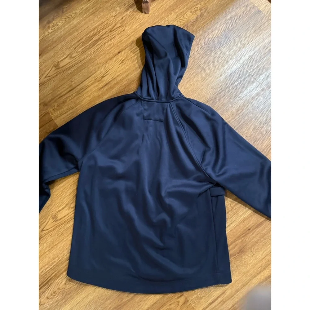 Banana Republic Men's Full Zip Hoodie‎ Long Sleeve Navy Size XL, Waffle Interior